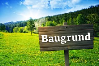Foto: Schild Baugrund